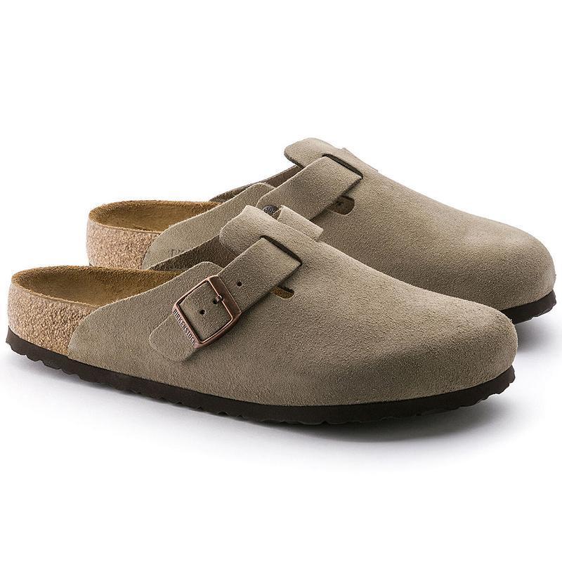 Birkenstock Soft Footbed Ruskind Boston Herre Brune | DK 201ZUT